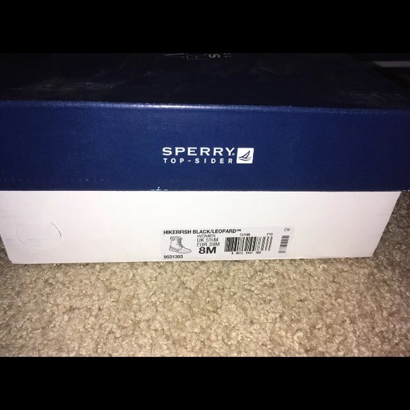 NWB Women’s Sperry Hikerfish Black Leopard 8M. - Picture 8 of 8